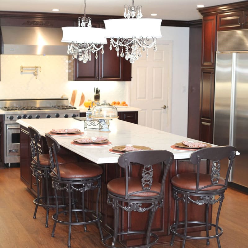 Cabinet Magic kitchen island adds joy to an open-concept kitchen in Southern California.